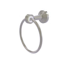 Allied Brass Pacific Beach Collection Towel Ring with Groovy Accents PB-16G-SN