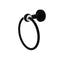 Allied Brass Pacific Beach Collection Towel Ring with Twisted Accents PB-16T-BKM