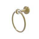 Allied Brass Pacific Beach Collection Towel Ring with Twisted Accents PB-16T-SBR