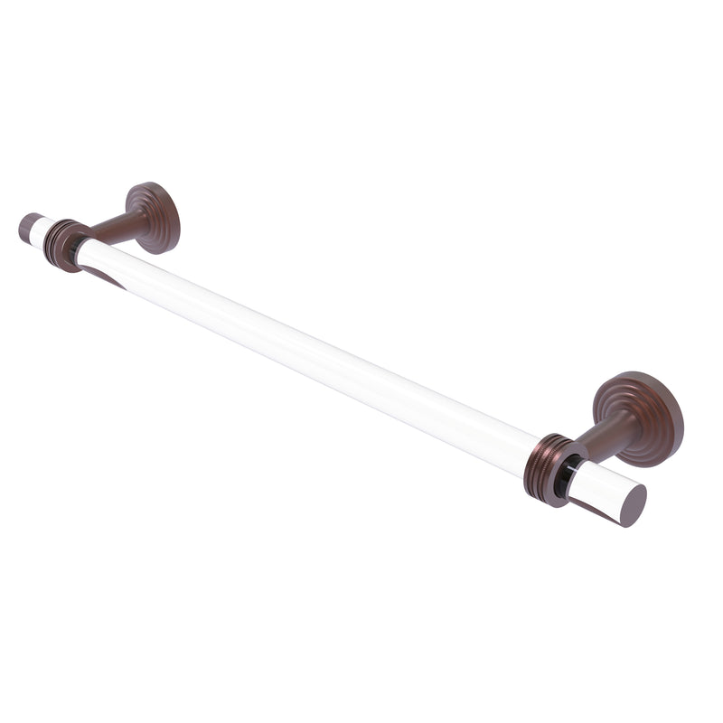 Allied Brass Pacific Beach Collection 18 Inch Towel Bar with Dotted Accents PB-41D-18-CA