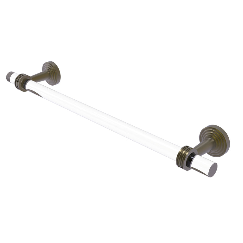 Allied Brass Pacific Beach Collection 24 Inch Towel Bar with Dotted Accents PB-41D-24-ABR