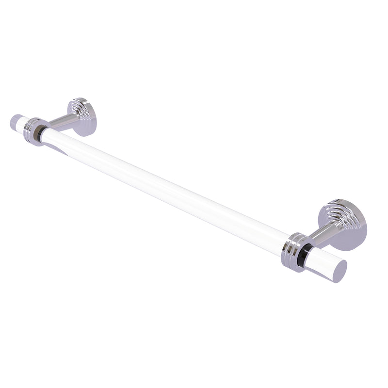 Allied Brass Pacific Beach Collection 24 Inch Towel Bar with Dotted Accents PB-41D-24-PC