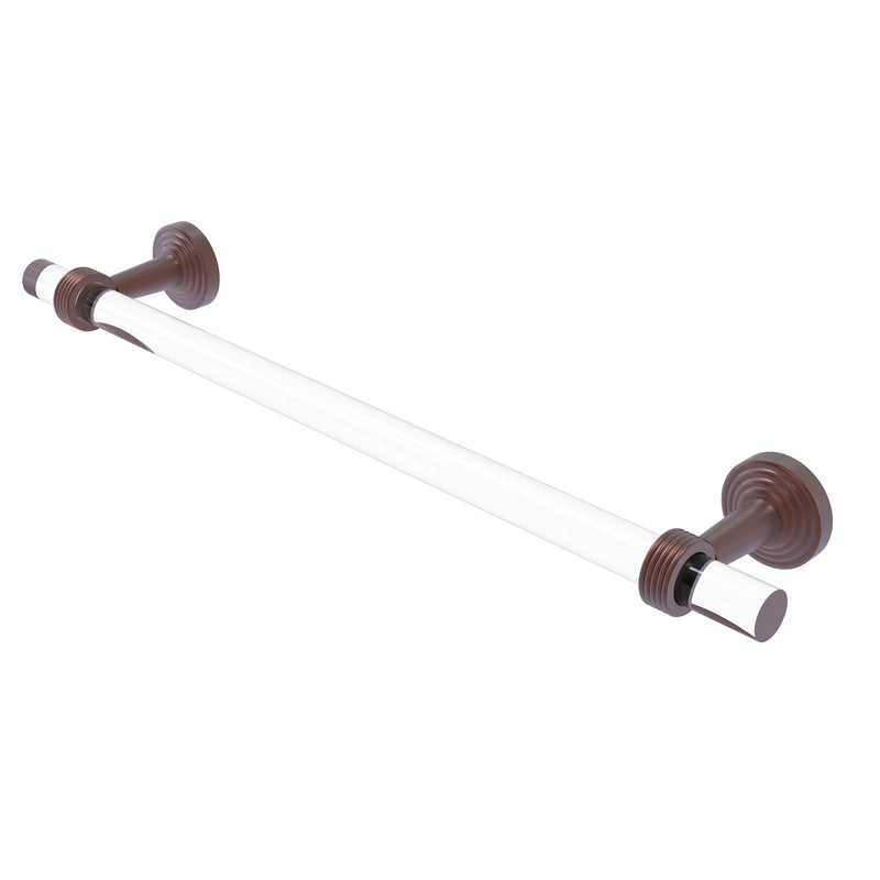 Allied Brass Pacific Beach Collection 36 Inch Towel Bar with Groovy Accents PB-41G-36-CA