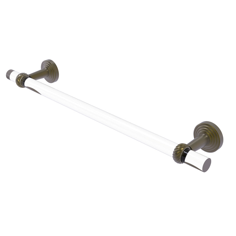 Allied Brass Pacific Beach Collection 30 Inch Towel Bar with Twisted Accents PB-41T-30-ABR