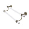 Allied Brass Pacific Beach Collection 18 Inch Double Towel Bar with Dotted Accents PB-72D-18-ABR