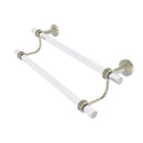 Allied Brass Pacific Beach Collection 18 Inch Double Towel Bar with Dotted Accents PB-72D-18-PNI