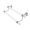 Allied Brass Pacific Beach Collection 18 Inch Double Towel Bar with Dotted Accents PB-72D-18-SN