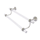 Allied Brass Pacific Beach Collection 24 Inch Double Towel Bar with Dotted Accents PB-72D-24-SN