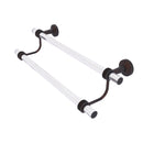 Allied Brass Pacific Beach Collection 24 Inch Double Towel Bar with Dotted Accents PB-72D-24-VB