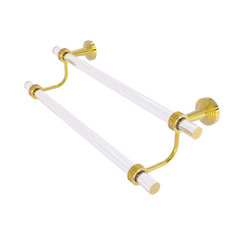 Allied Brass Pacific Beach Collection 30 Inch Double Towel Bar with Dotted Accents PB-72D-30-PB