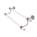 Allied Brass Pacific Beach Collection 30 Inch Double Towel Bar with Dotted Accents PB-72D-30-PEW