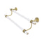Allied Brass Pacific Beach Collection 30 Inch Double Towel Bar with Dotted Accents PB-72D-30-SBR