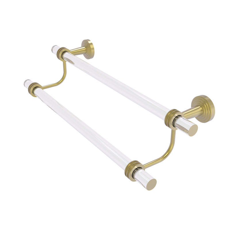 Allied Brass Pacific Beach Collection 36 Inch Double Towel Bar with Dotted Accents PB-72D-36-SBR