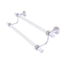 Allied Brass Pacific Beach Collection 36 Inch Double Towel Bar with Dotted Accents PB-72D-36-SCH