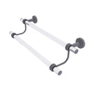 Allied Brass Pacific Beach Collection 18 Inch Double Towel Bar with Groovy Accents PB-72G-18-GYM