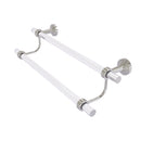 Allied Brass Pacific Beach Collection 18 Inch Double Towel Bar with Groovy Accents PB-72G-18-SN