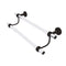 Allied Brass Pacific Beach Collection 24 Inch Double Towel Bar with Groovy Accents PB-72G-24-ORB