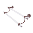 Allied Brass Pacific Beach Collection 30 Inch Double Towel Bar with Groovy Accents PB-72G-30-CA