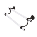 Allied Brass Pacific Beach Collection 30 Inch Double Towel Bar with Groovy Accents PB-72G-30-ORB