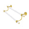 Allied Brass Pacific Beach Collection 30 Inch Double Towel Bar with Groovy Accents PB-72G-30-PB