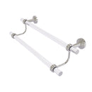 Allied Brass Pacific Beach Collection 30 Inch Double Towel Bar with Groovy Accents PB-72G-30-SN