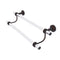 Allied Brass Pacific Beach Collection 30 Inch Double Towel Bar with Groovy Accents PB-72G-30-VB