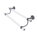 Allied Brass Pacific Beach Collection 24 Inch Double Towel Bar with Twisted Accents PB-72T-24-GYM