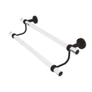 Allied Brass Pacific Beach Collection 24 Inch Double Towel Bar with Twisted Accents PB-72T-24-ORB