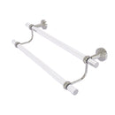 Allied Brass Pacific Beach Collection 24 Inch Double Towel Bar with Twisted Accents PB-72T-24-SN