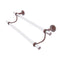 Allied Brass Pacific Beach Collection 36 Inch Double Towel Bar with Twisted Accents PB-72T-36-CA