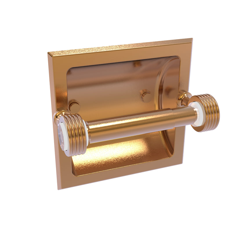 Allied Brass Pacific Grove Collection Recessed Toilet Paper Holder with Groovy Accents PG-24CG-BBR