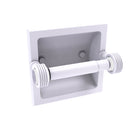 Allied Brass Pacific Grove Collection Recessed Toilet Paper Holder with Groovy Accents PG-24CG-WHM