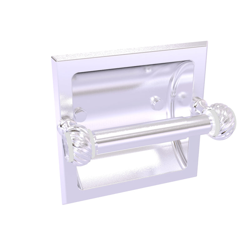 Allied Brass Pacific Grove Collection Recessed Toilet Paper Holder with Twisted Accents PG-24CT-SCH