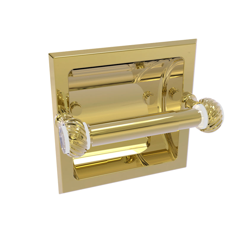 Allied Brass Pacific Grove Collection Recessed Toilet Paper Holder with Twisted Accents PG-24CT-UNL