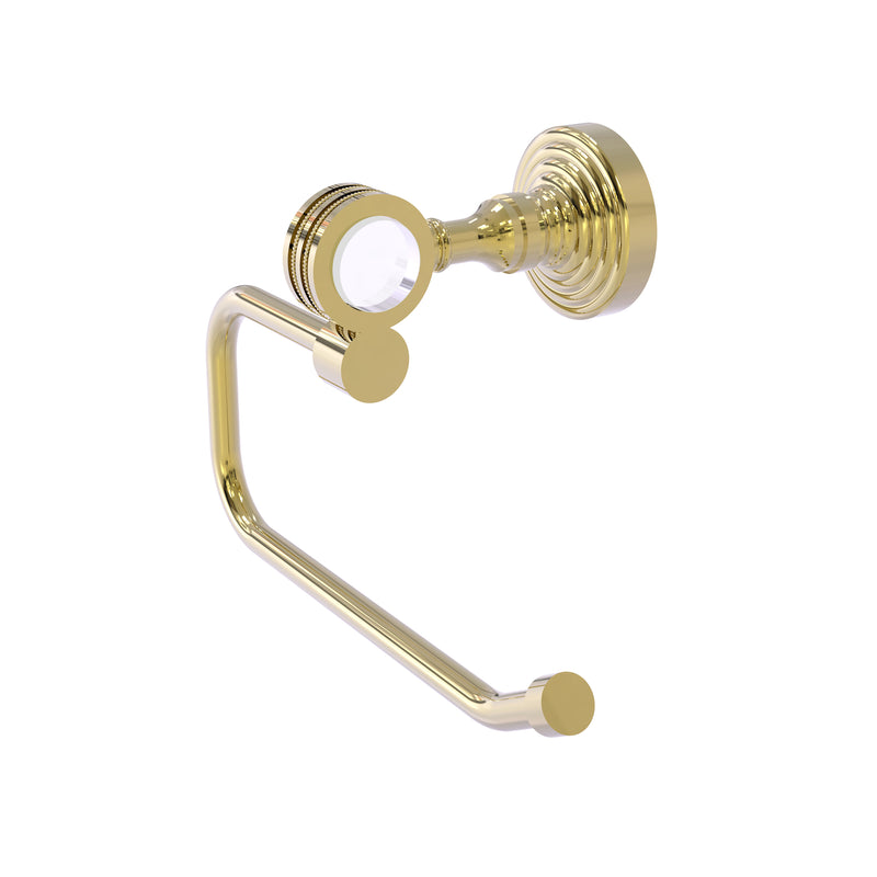Allied Brass Pacific Grove Collection European Style Toilet Tissue Holder with Dotted Accents PG-24ED-UNL