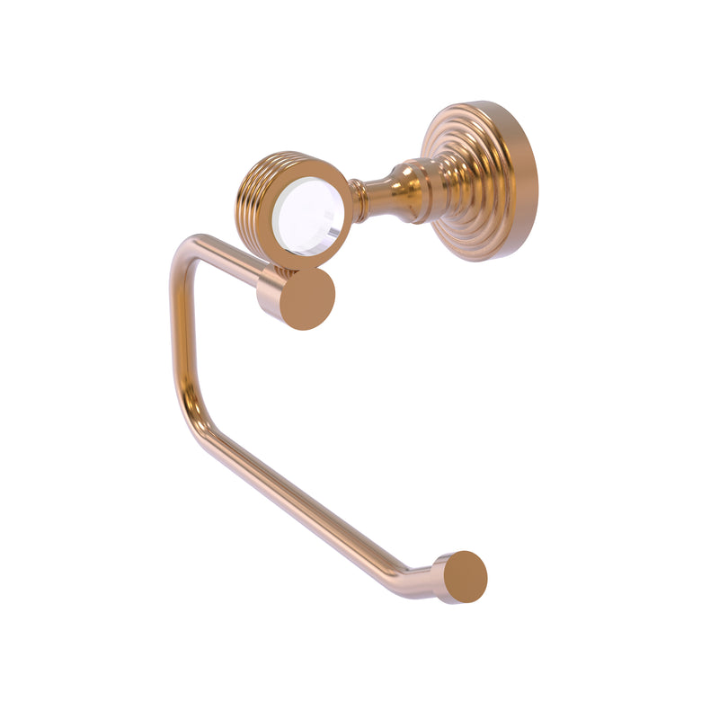 Allied Brass Pacific Grove Collection European Style Toilet Tissue Holder with Groovy Accents PG-24EG-BBR