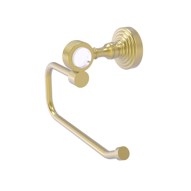 Allied Brass Pacific Grove Collection European Style Toilet Tissue Holder with Groovy Accents PG-24EG-SBR