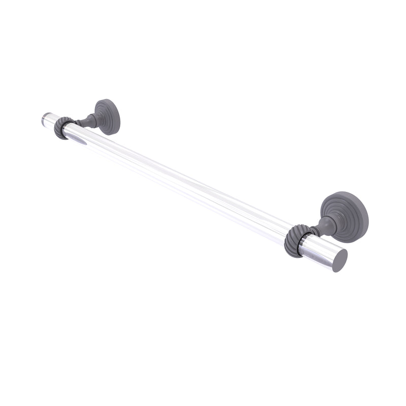 Allied Brass Pacific Grove Collection 36 Inch Towel Bar with Twisted Accents PG-41T-36-GYM