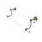 Allied Brass Pacific Grove Collection 18 Inch Double Towel Bar with Groovy Accents PG-72G-18-ABR