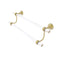 Allied Brass Pacific Grove Collection 24 Inch Double Towel Bar with Groovy Accents PG-72G-24-SBR