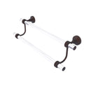Allied Brass Pacific Grove Collection 30 Inch Double Towel Bar with Groovy Accents PG-72G-30-VB