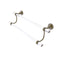 Allied Brass Pacific Grove Collection 18 Inch Double Towel Bar with Twisted Accents PG-72T-18-ABR