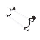Allied Brass Pacific Grove Collection 24 Inch Double Towel Bar with Twisted Accents PG-72T-24-ORB