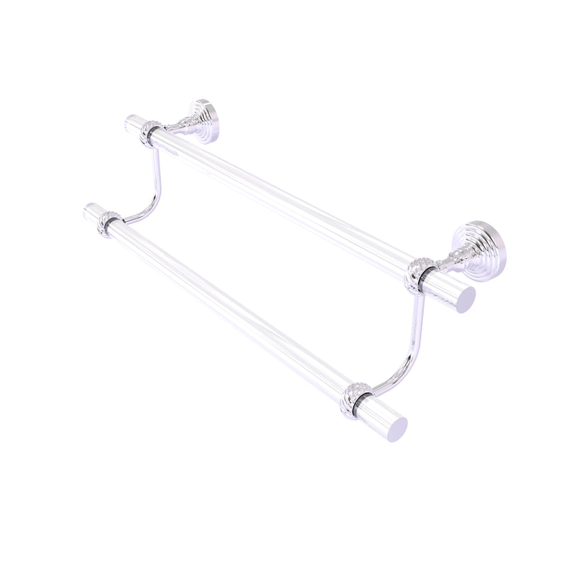 Allied Brass Pacific Grove Collection 24 Inch Double Towel Bar with Twisted Accents PG-72T-24-PC