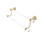 Allied Brass Pacific Grove Collection 24 Inch Double Towel Bar with Twisted Accents PG-72T-24-SBR