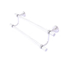 Allied Brass Pacific Grove Collection 24 Inch Double Towel Bar with Twisted Accents PG-72T-24-SCH