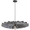 Dainolite 1 Light Incandescent Pendant Matte Black with Gray Felt Shade PGD-311P-MB-500