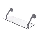 Allied Brass Prestige Monte Carlo Collection 24 Inch Floating Glass Shelf PMC-1-24-GYM