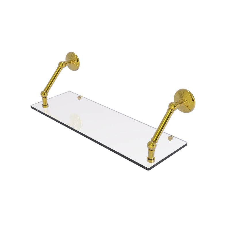 Allied Brass Prestige Monte Carlo Collection 24 Inch Floating Glass Shelf PMC-1-24-PB