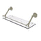 Allied Brass Prestige Monte Carlo 24 Inch Floating Glass Shelf with Gallery Rail PMC-1-24-GAL-PNI